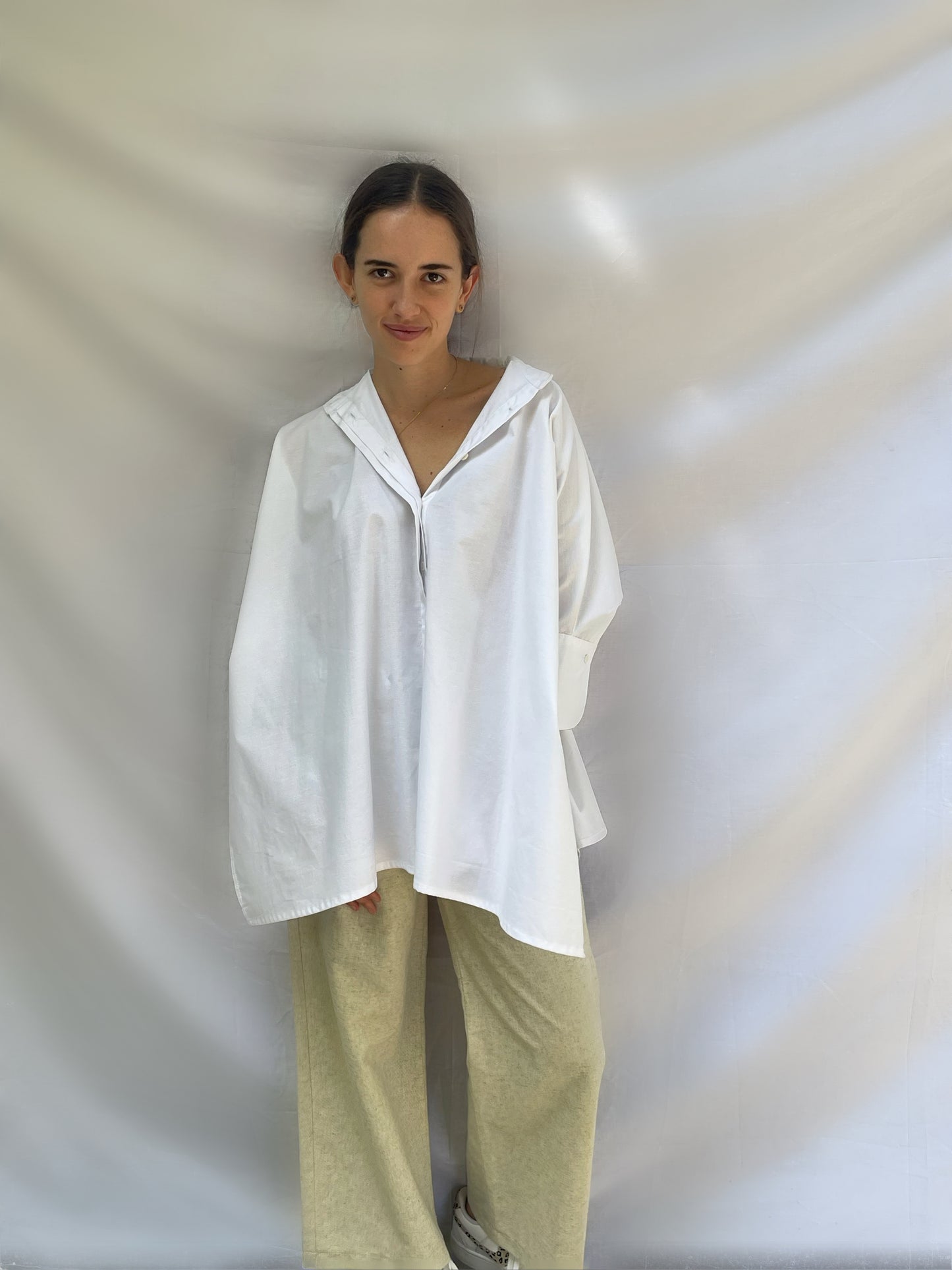 BLUSA DE LINO& ALGODÓN EXTRA CAMISERA