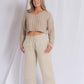 PANTALÓN DE LINO EGIPCIO  BAGGY CON BOLSILLOS Y ELÁSTICO EN LA CINTURA